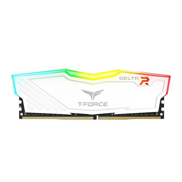 TeamGroup T-Force Delta RGB 8GB (8GBx1) DDR4 3600MHz White Desktop RAM