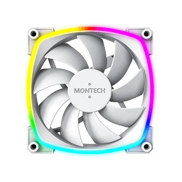 Montech AX120 PWM ARGB White Cabinet Fan (Single Pack)