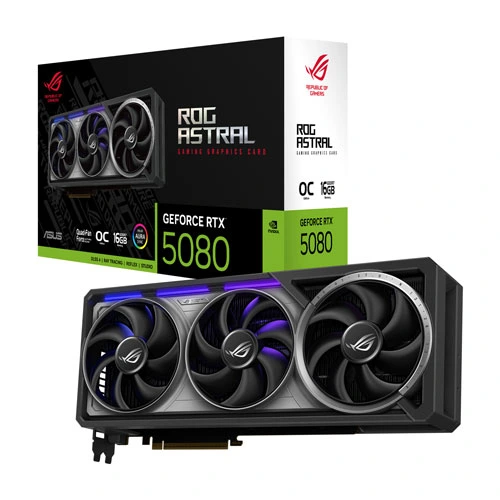 ASUS ROG Astral RTX 5080 OC 16GB GDDR7 Graphics Card