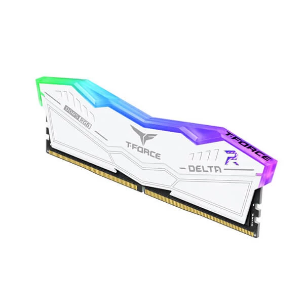 Teamgroup T-Force Delta RGB 32GB (16GBx2) DDR5 5200MHz Desktop RAM (White)