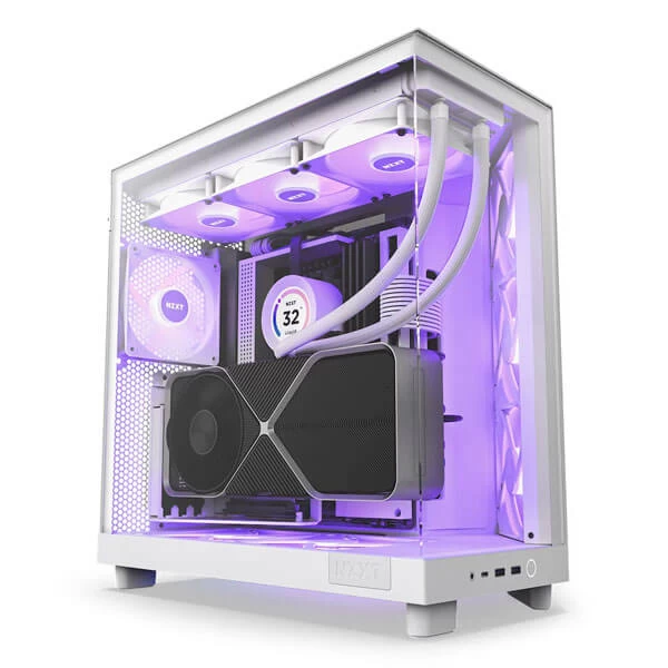 Nzxt H6 Flow RGB (ATX) Mid Tower Cabinet (White)