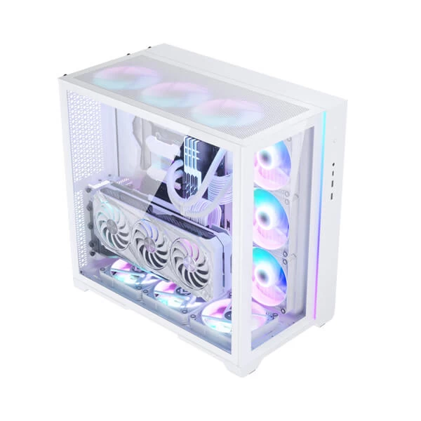 Phanteks MagniumGear Neo Qube 2 DRGB (E-ATX) Mid Tower Cabinet (White ...