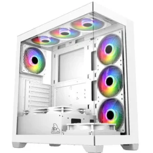 TAG Gamerz Luminor ARGB ATX Mid Tower Cabinet White