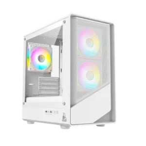 TAG Gamerz Starlight ARGB MATX Mid Tower Cabinet White