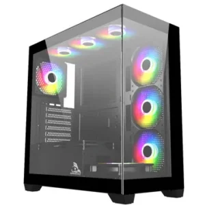 TAG Gamerz Luminor ARGB ATX Mid Tower Cabinet Black