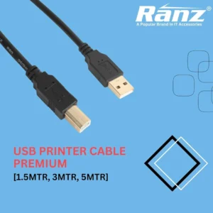 RANZ USB PRINTER CABLE PREMIUM 1.5MTR