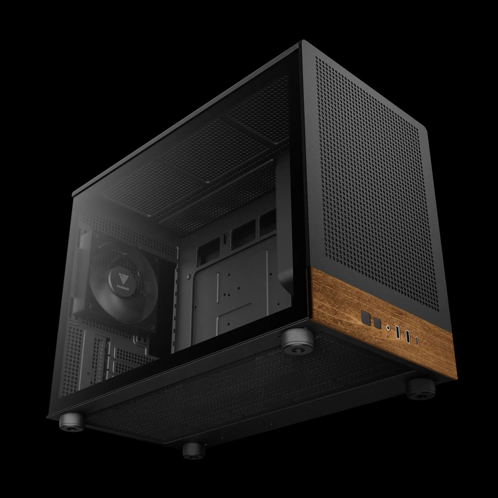 Gamdias ATHENA M4M Wood M-ATX Mini Tower Case - Image 2