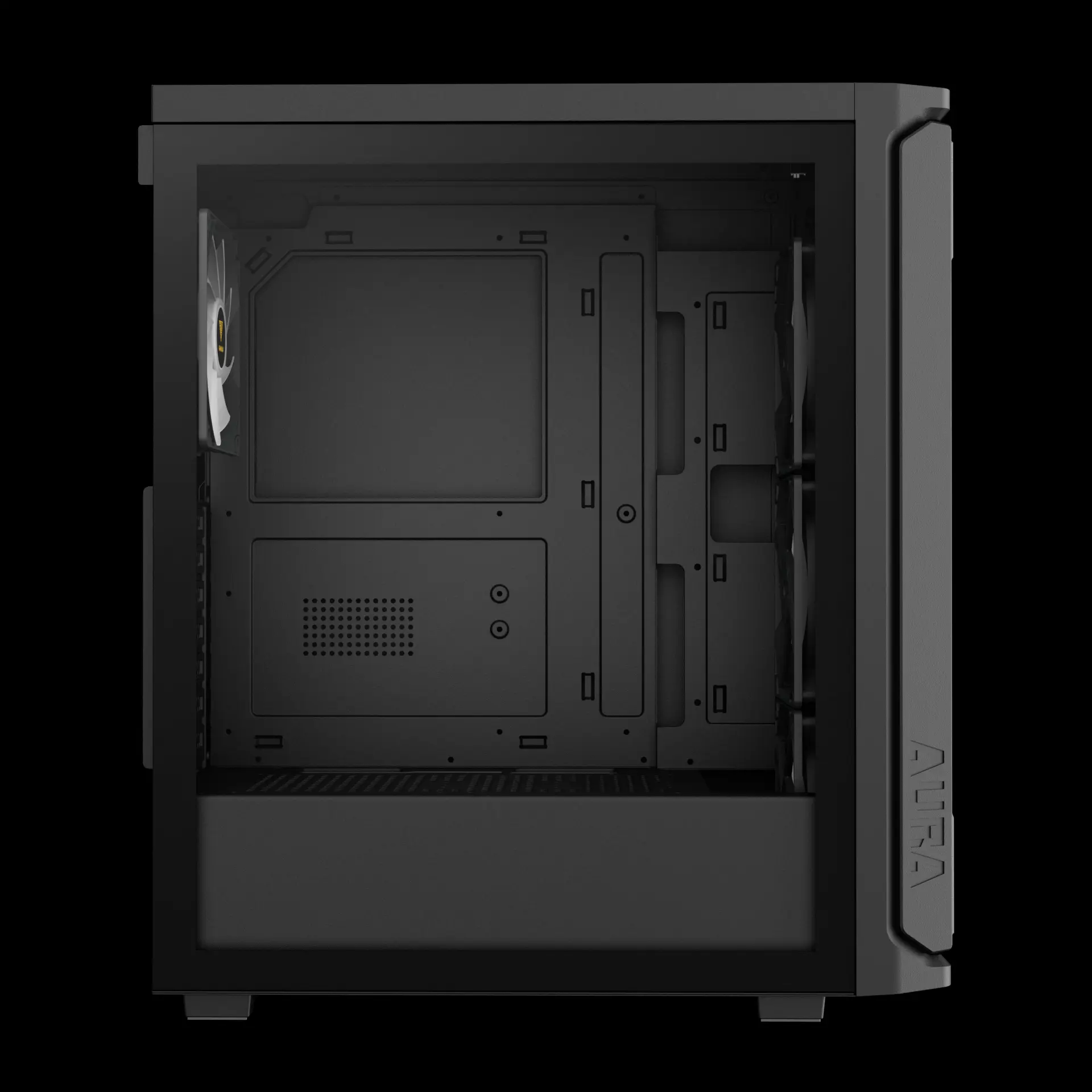 Gamdias AURA GC11 Black ARGB ATX Mid Tower Case - Image 6