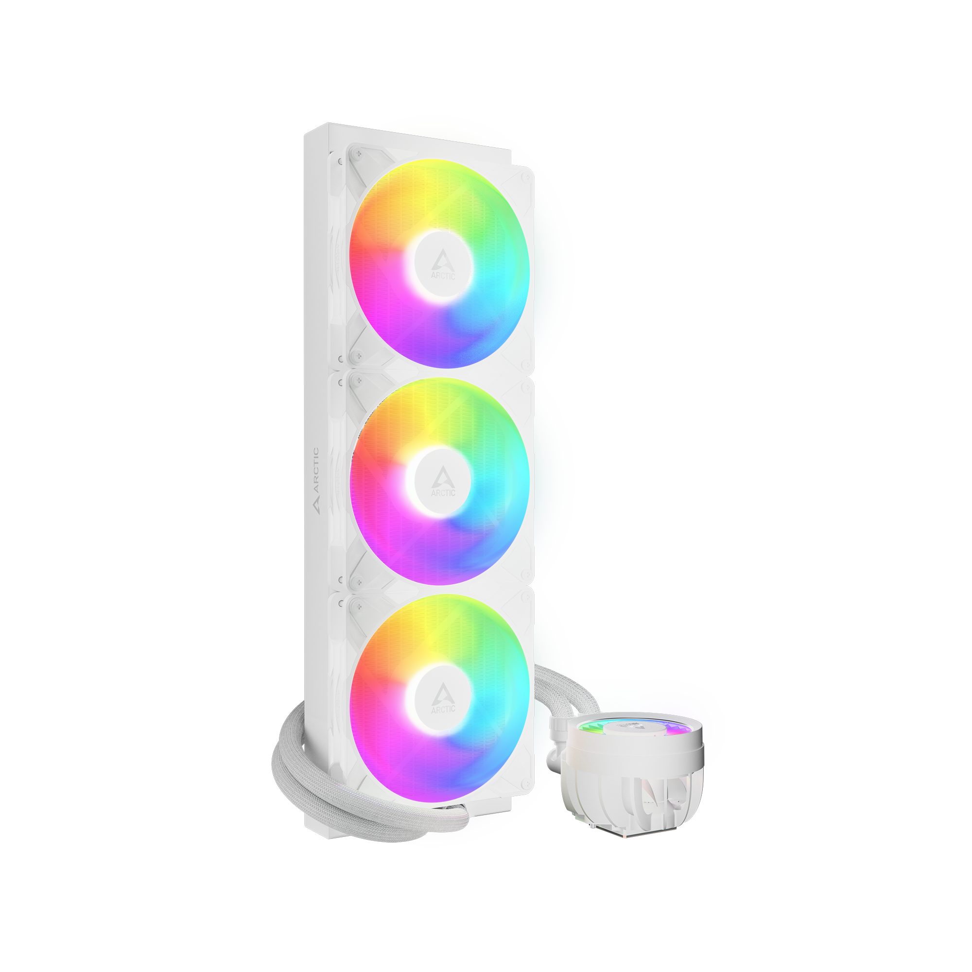 Arctic Liquid Freezer III Pro 420 ARGB CPU Liquid Cooler - White - Image 2