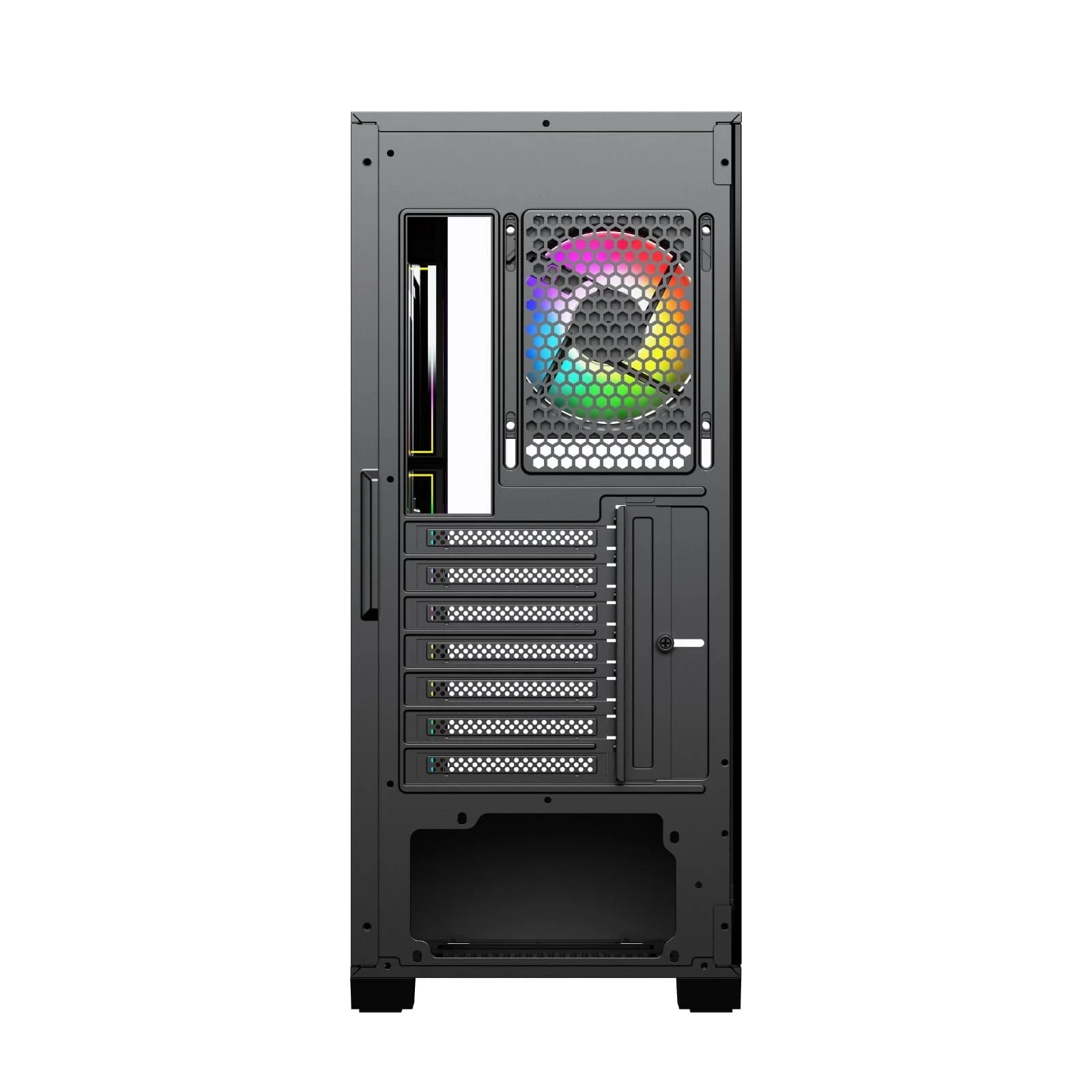 Coconut Stark Z9 Glass Mid Tower Gaming Cabinet - Black - Image 5