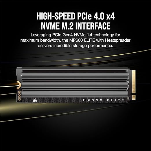 Corsair MP600 Elite 1TB M.2 PCIe Gen4 x4 NVMe SSD with Heatsink - Image 5