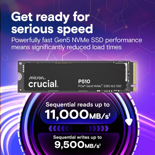 Crucial P510 1TB NVMe Gen5 SSD - Image 2