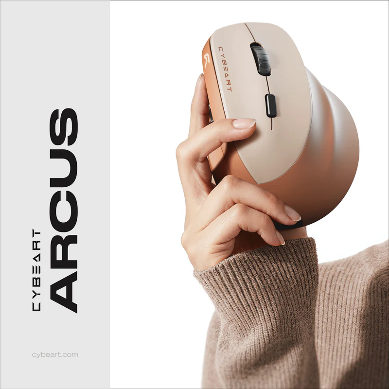 Cybeart Arcus Wireless Ergonomic WI-FI+BT Mouse - Image 4
