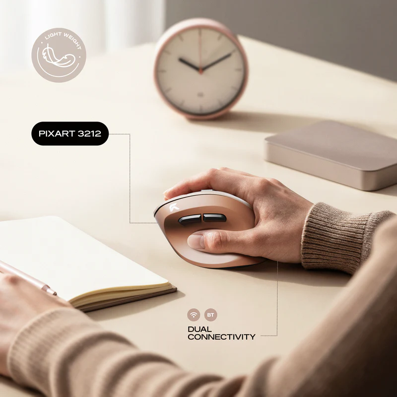 Cybeart Arcus Wireless Ergonomic WI-FI+BT Mouse - Image 5
