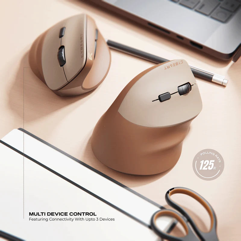 Cybeart Arcus Wireless Ergonomic WI-FI+BT Mouse - Image 6
