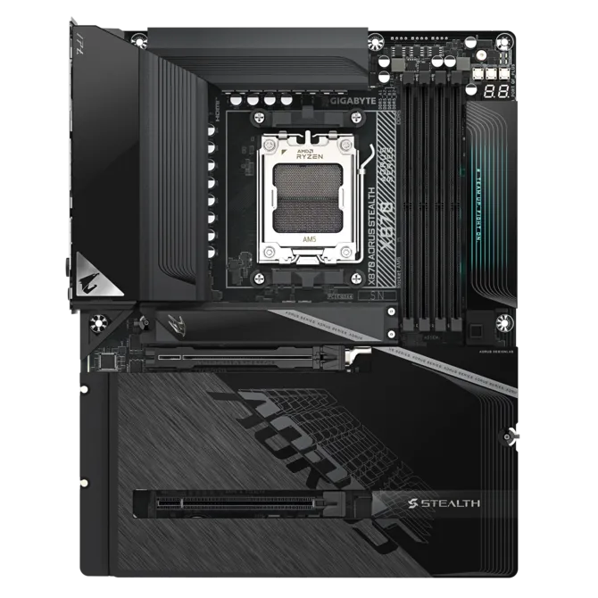 GIGABYTE X870 AORUS STEALTH ATX Wi-FI 7 Motherboard - Image 2