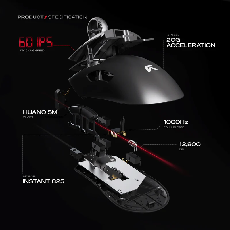 Cybeart Ghost 49g Ultra-light Wired Gaming Mouse - Image 8