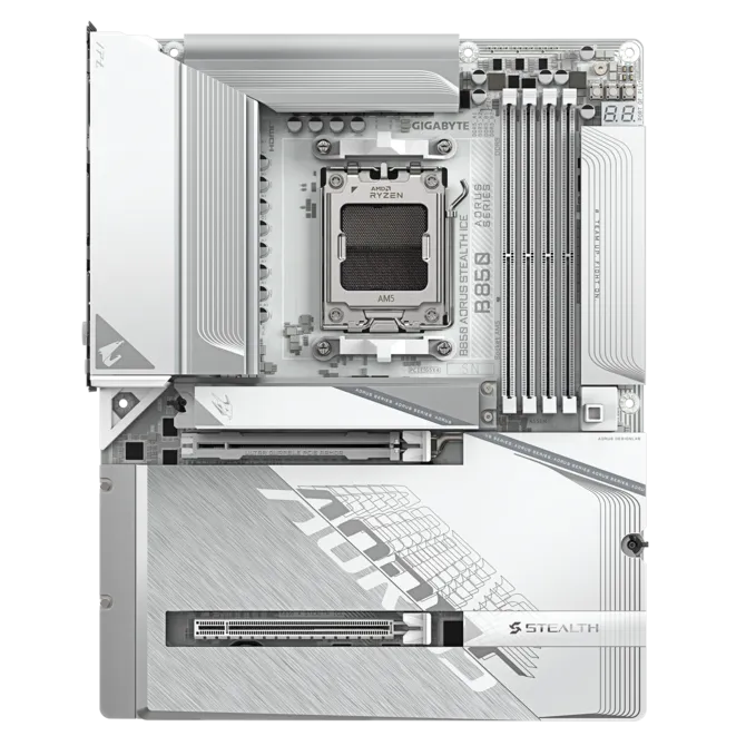 Gigabyte B850 Aorus Stealth Ice WIFI7 ATX Motherboard - Image 2
