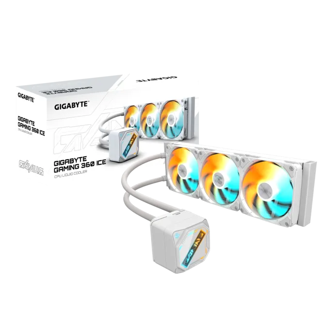 Gigabyte Gaming 360 ARGB ICE CPU Liquid Cooler-White - Image 5