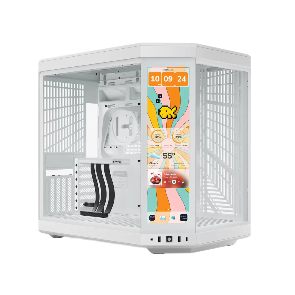 Hyte Y70 Touch Infinite White E-ATX Mid Tower Case - Image 4