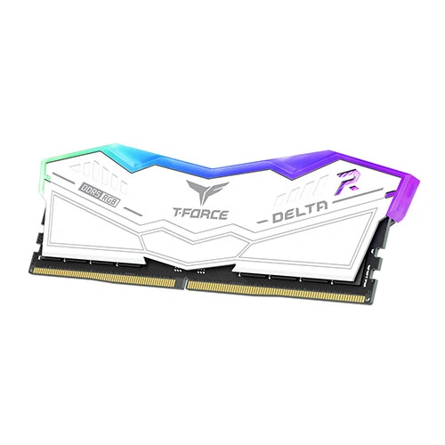TeamGroup T-Force Delta RGB 64GB (32GB x 2) DDR5 6000MHz CL30 RAM White - Image 2