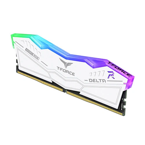 TeamGroup T-Force Delta RGB 64GB (32GB x 2) DDR5 6000MHz CL30 RAM White - Image 3