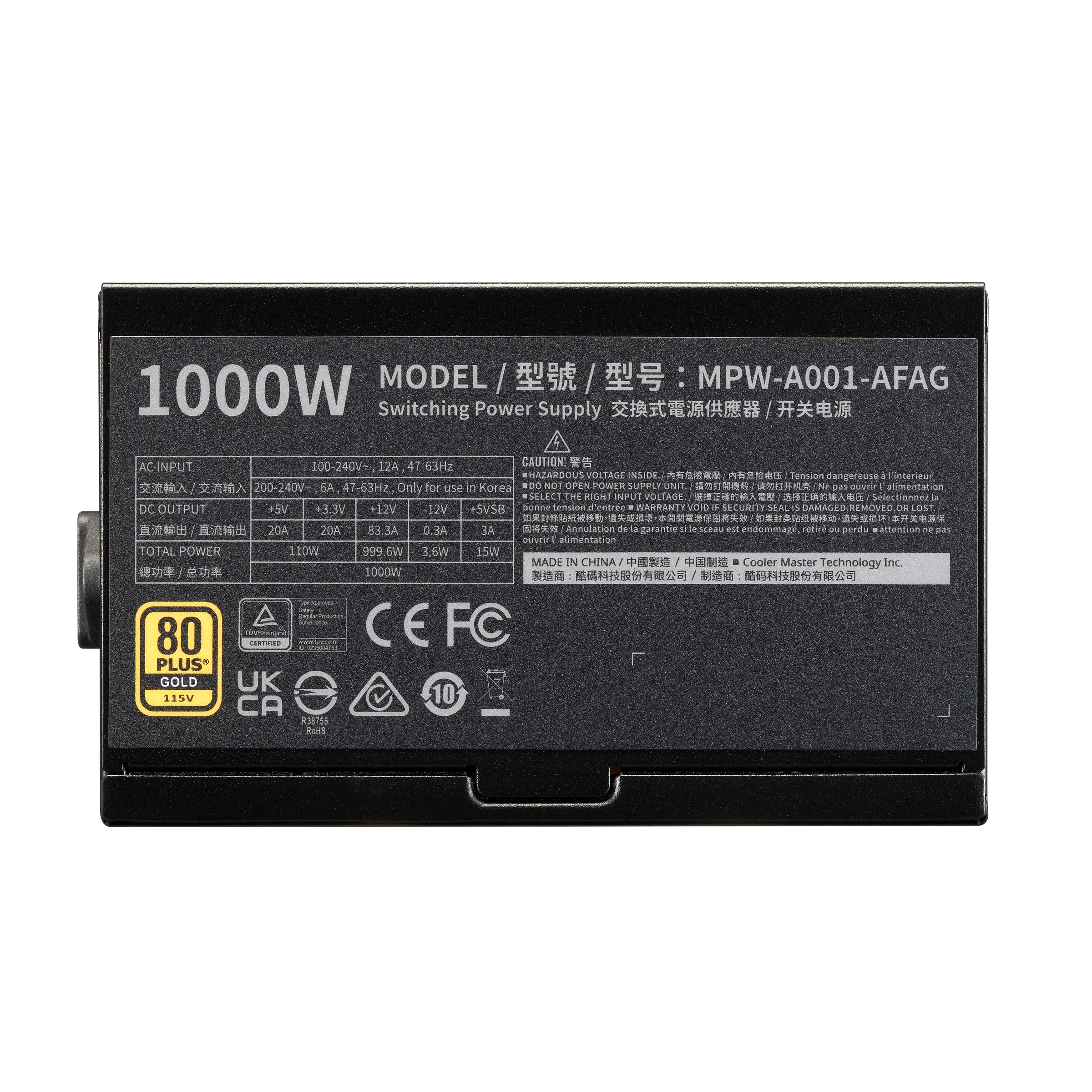 Cooler Master Elite Gold 1000 80 Plus Gold SMPS - Image 4