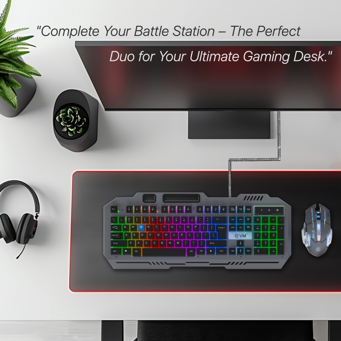 EVM EnClaw 9027 Gaming Keyboard and Mouse Combo (Black) - Image 3