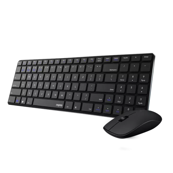 Rapoo 9300m Multi-Device BT+ Wireless Keyboard & Mouse Combo-Black - Image 3