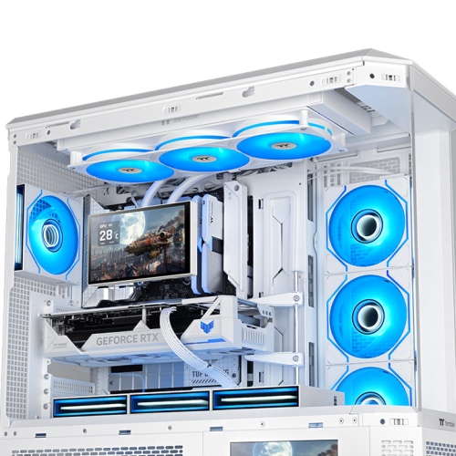 Thermaltake ST360 Ultra ARGB 360mm Liquid Cooler with 7 Inch LCD Display-White - Image 4
