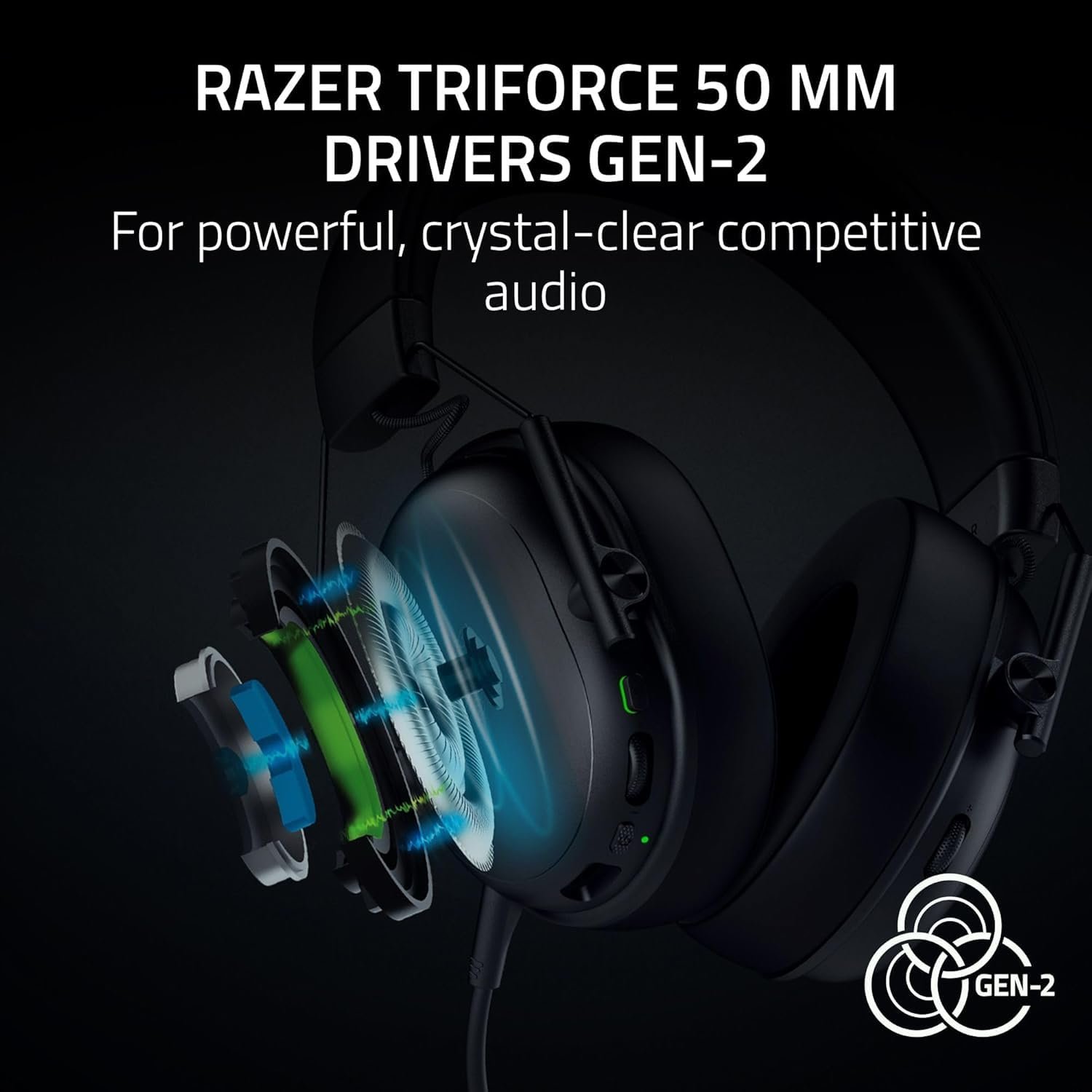 Razer BlackShark V3 X HyperSpeed Wireless E-Sports Headset Black - Image 3