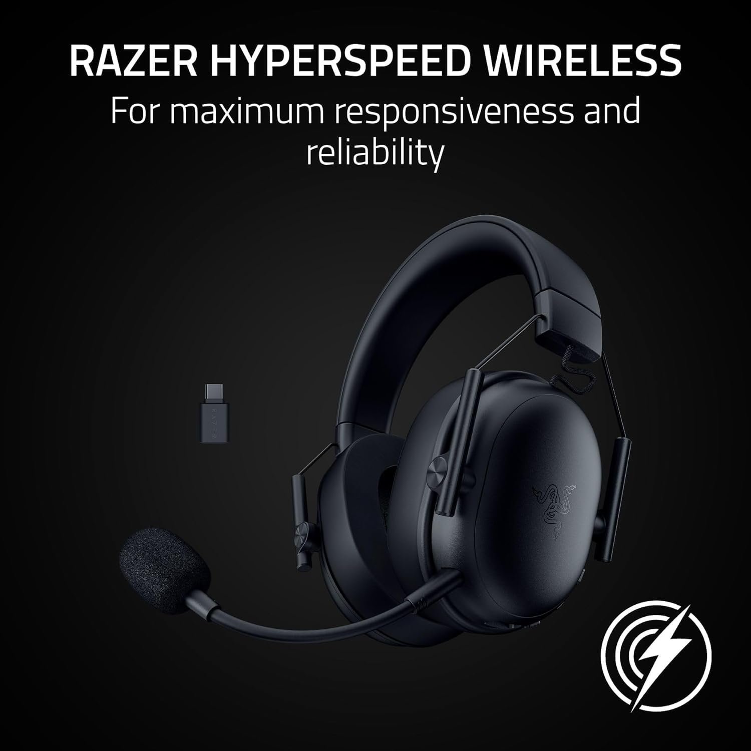 Razer BlackShark V3 X HyperSpeed Wireless E-Sports Headset Black - Image 5