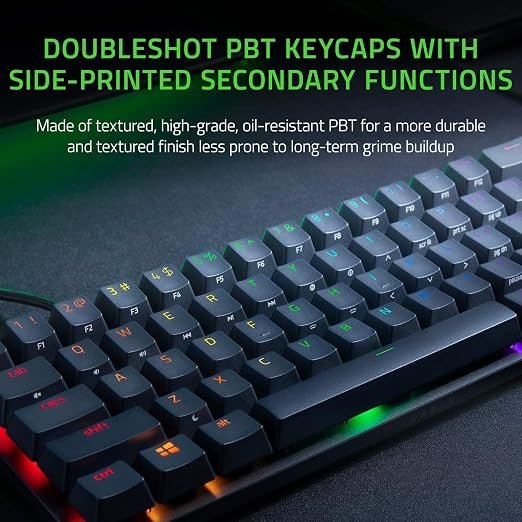 Razer Huntsman Mini Gaming Keyboard Clicky Optical Purple Switches (Black) - Image 2