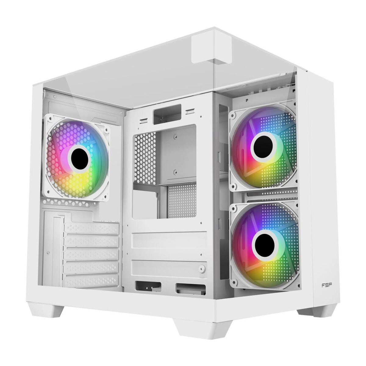 FSP S190 ARGB Micro Gaming Cabinet-White - Image 2